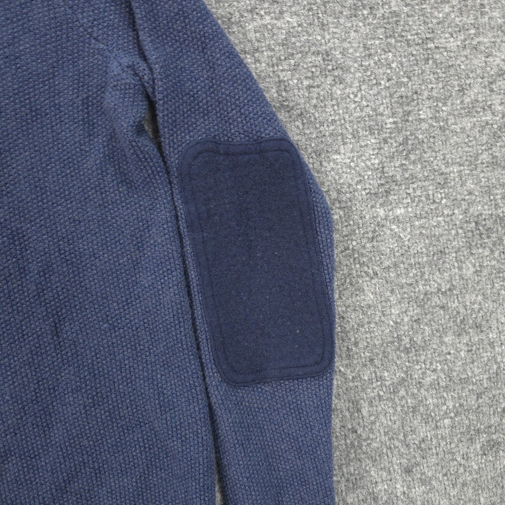 Vineyard Vines Sweater Mens Small Blue Merino Wool‎ 1/4 Zip Mock Neck Commando - Picture 2 of 11